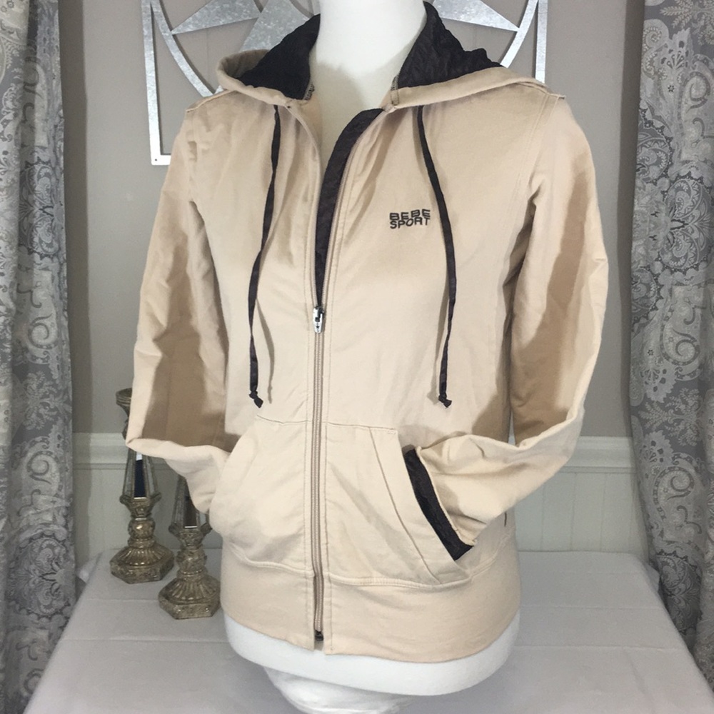 BEBE SPORT tan/chocolate hoody.